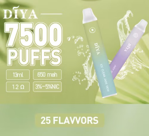 diya-disposable-vape.png DIYA 7500口拋棄式電子煙|輕巧便攜|耐用穩定