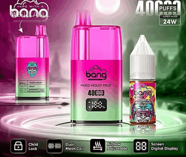 電子煙最新Bang Refillable 40000註油主機 新款電子煙主機 小煙主機 可重復註油 原機配帶煙油 時尚外觀